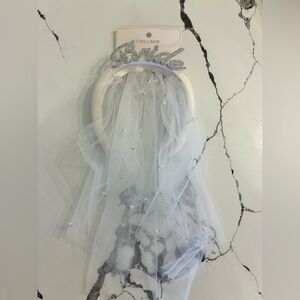 Bridal White and Silver Hair Accessory